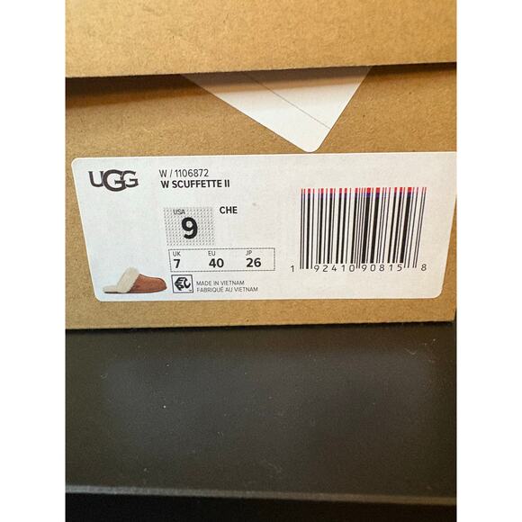 NEW 9W - Uggs Scuffette Slippers (chestnut) - Picture 5 of 5